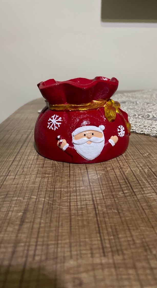 Kırmızı Noel Baba Figürlü Biblo - Görsel 3