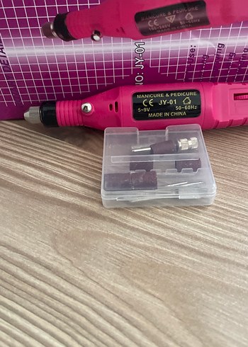 Pembe Elektrikli Tırnak Bakım Seti - Görsel 3