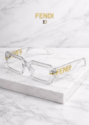 Versace Kadın Altın Şeffaf Modern Klasik Gözlük - Görsel 14