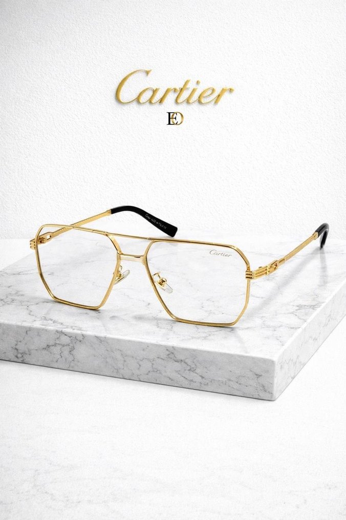 Versace Kadın Altın Şeffaf Modern Klasik Gözlük - Görsel 3