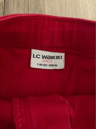 8 Yaş Beden kırmızı Renk LCWaikiki Kız Çocuk Etek 7-8 Yaş