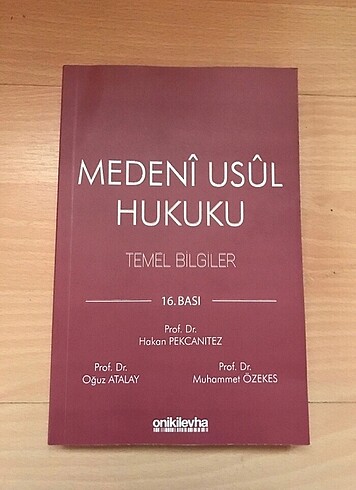 Prof. Dr. Hakan pekcanıtez. Oğuz Atalay Muhammet özekes