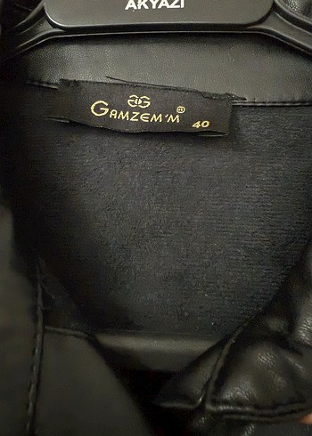 Düğmeli Siyah Deri Kadın Ceket - Görsel 4