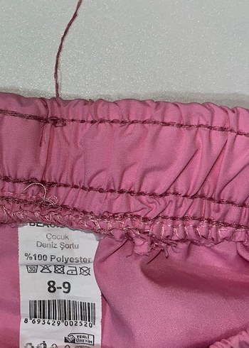 Pembe Kız Mini Deniz Şortu - Görsel 3