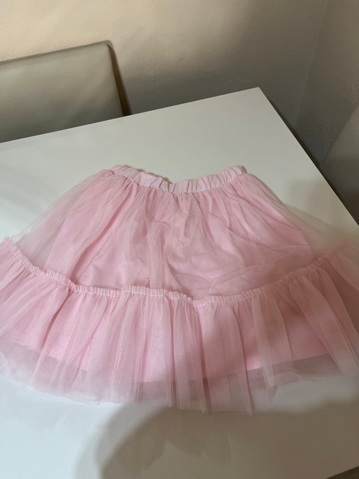 Pembe Kız Çocuk Fırfırlı Etek - Görsel 2