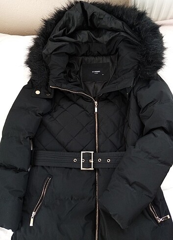 LC Waikiki Siyah Kadın Mont/Kaban