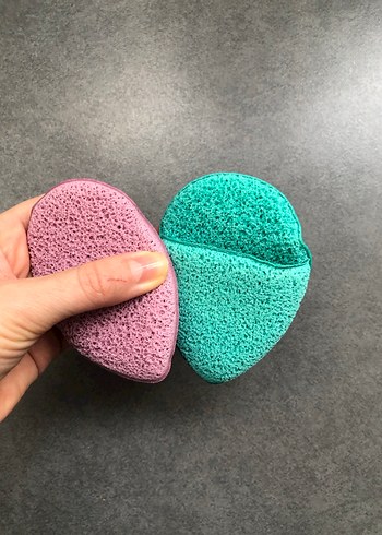 Pastel Renkli cilt temizleme süngeri - Görsel 3