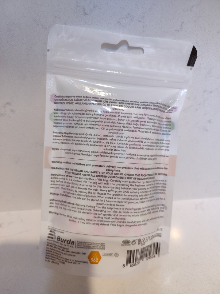 bebsi Süt Saklama Poşeti 10'lu - Görsel 2