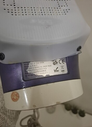 King 2400 w ütü