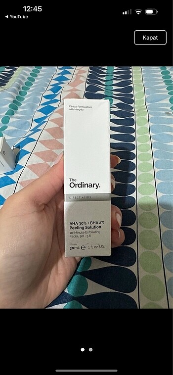 The Ordinary glikolik asit tonik ve aha serum