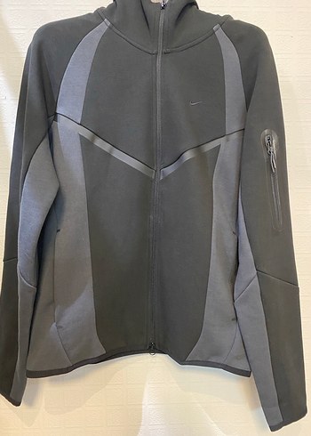 Siyah Fermuarlı Erkek Spor Sweatshirt - Görsel 2