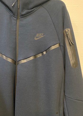 Nike Erkek Mavi Fermuarlı Sweatshirt - Görsel 2