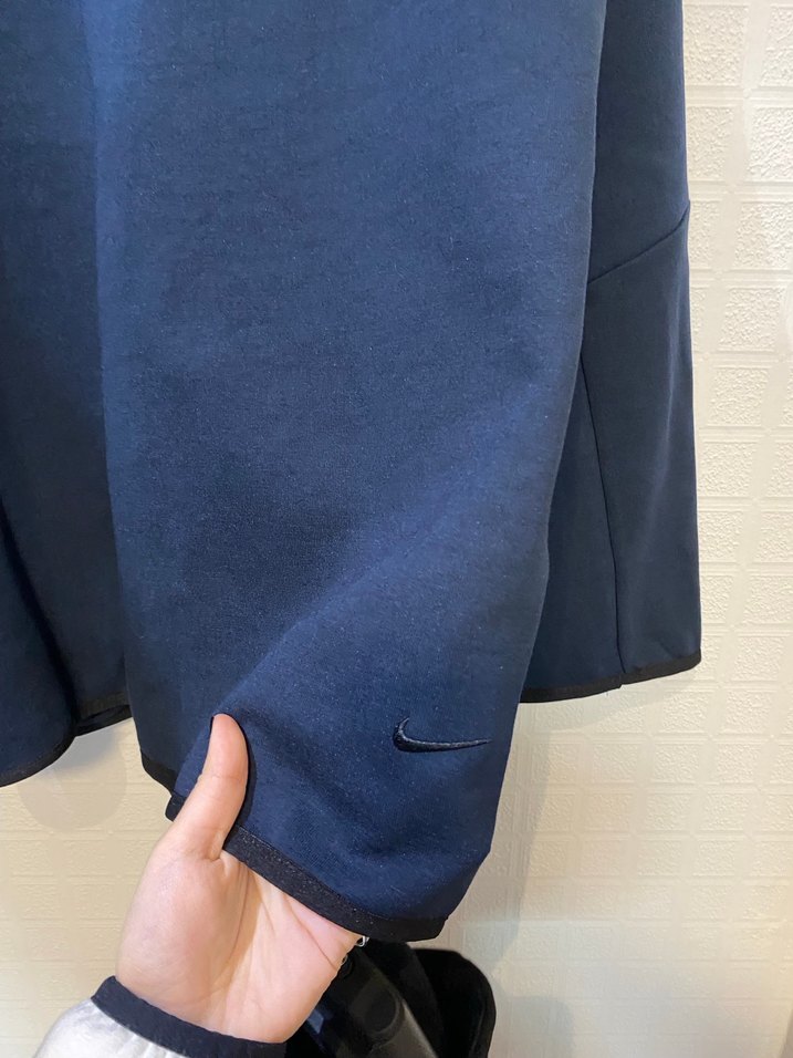 Nike Erkek Mavi Fermuarlı Sweatshirt - Görsel 3