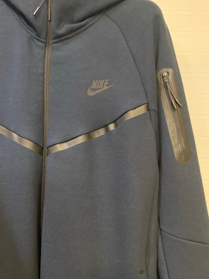 Nike Erkek Mavi Fermuarlı Sweatshirt - Görsel 2