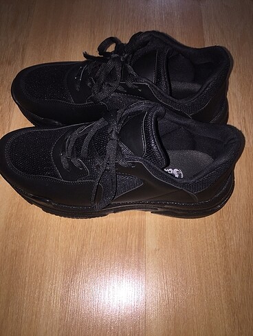 40 Beden siyah Renk Bambu spor ayakkabı