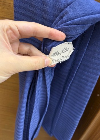 Fresh scarfs Comfy penye şal mavi - Görsel 3
