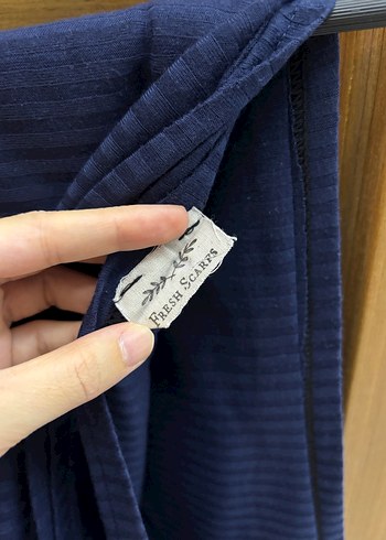 Fresh scarfs Comfy penye şal lacivert - Görsel 3