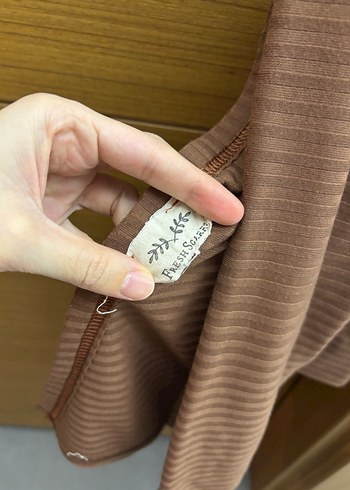 Fresh scarfs Comfy penye şal açık kahve - Görsel 3