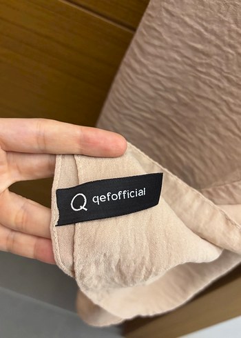 Qef official Krep kraş şal bej - Görsel 3