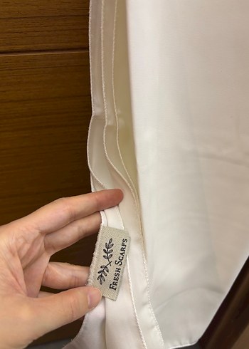 Fresh scarfs Medine ipeği Şal beyaz - Görsel 2