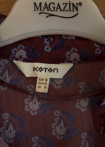 Koton transparan kolları Fırfırlı Bluz - Görsel 6