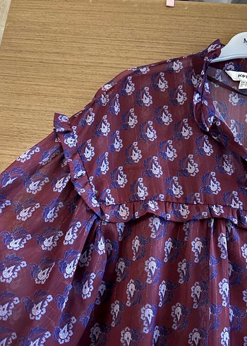 Koton transparan kolları Fırfırlı Bluz - Görsel 5