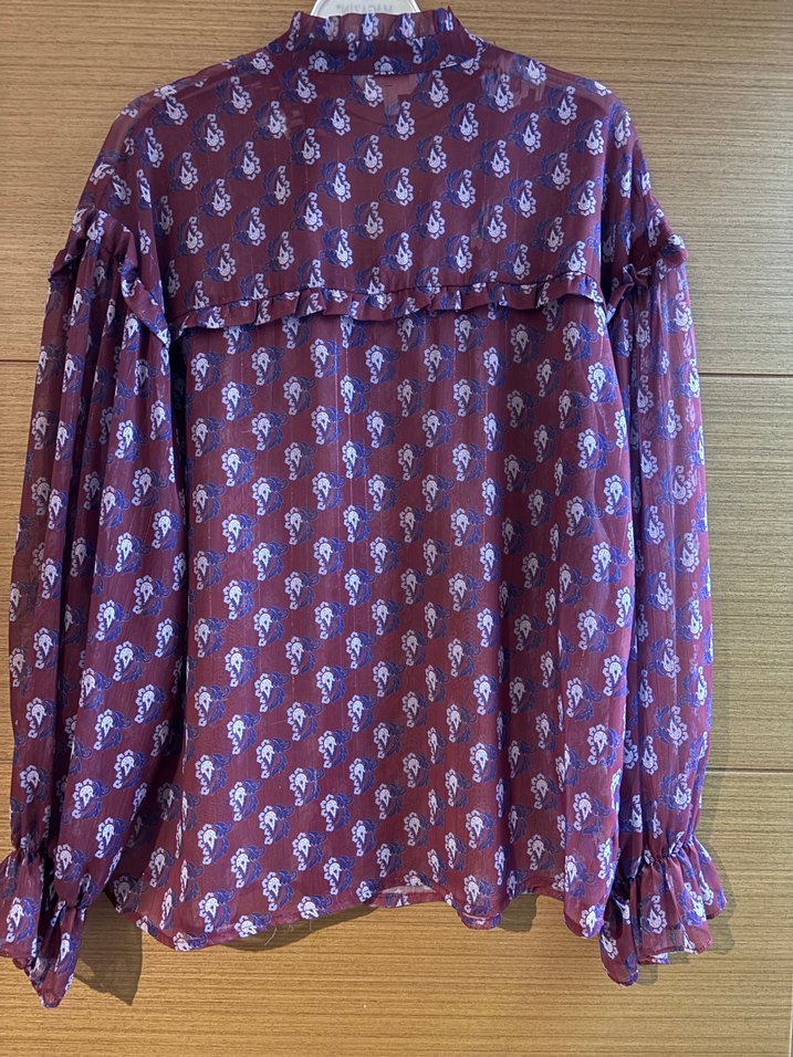 Koton transparan kolları Fırfırlı Bluz - Görsel 4