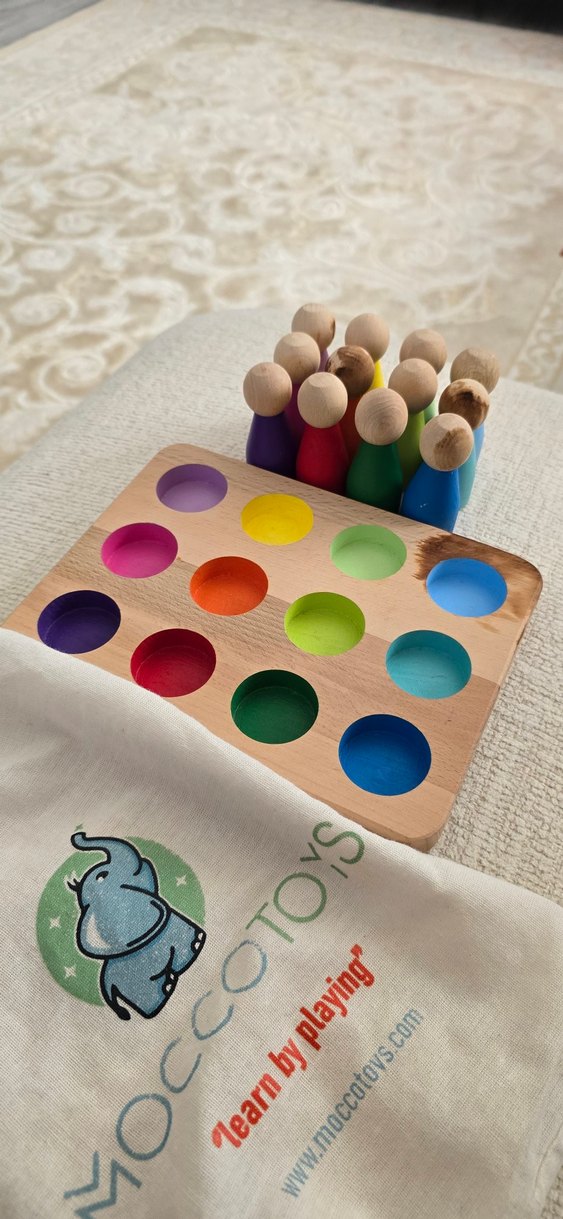 Renkli Ahşap Eğitici Oyuncak - Görsel 4