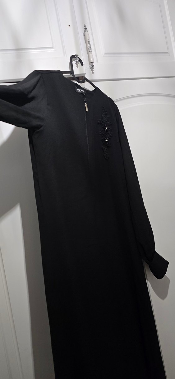 Siyah Uzun ferace - Görsel 3