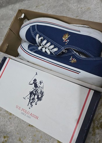 39 Beden mavi Renk U.S. Polo Assn. Kadın Lacivert Denim Spor Ayakkabı