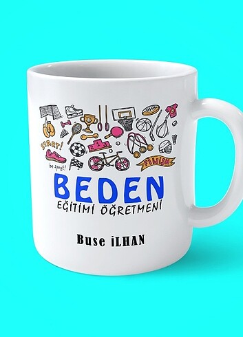 Beden Eğitimi Öğretmeni Tasarım Baskılı Kupa