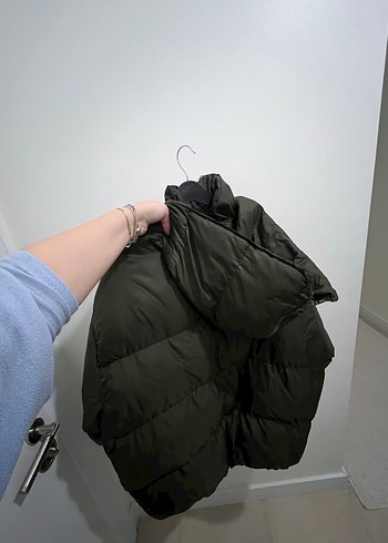 Düğmeli Yeşil Kadın Kışlık oversize
Mont - Görsel 4