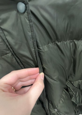 Düğmeli Yeşil Kadın Kışlık oversize
Mont - Görsel 5