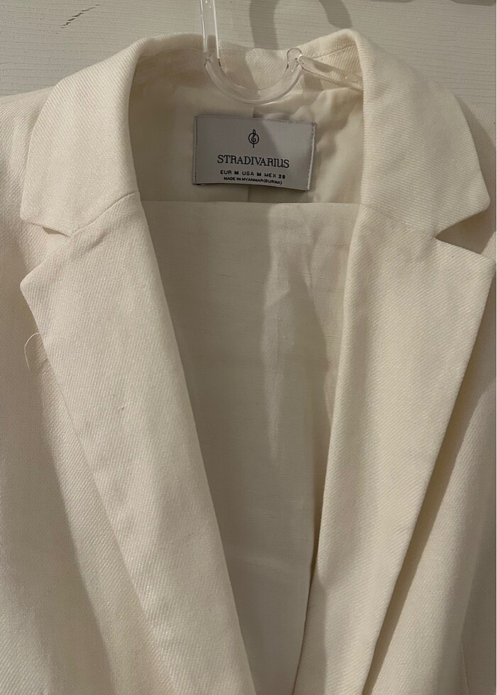 keten blazer ceket - Görsel 2