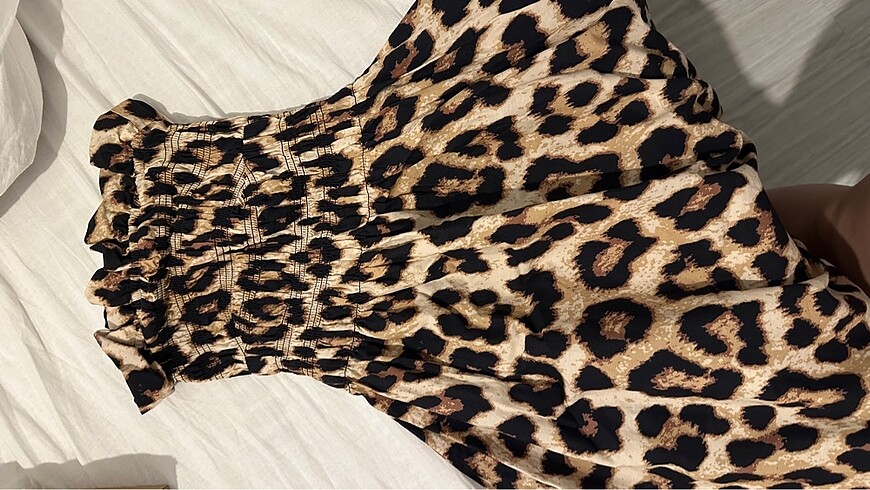 strablez leopar elbise