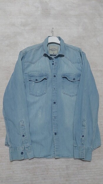 m Beden Denim Kot gömlek