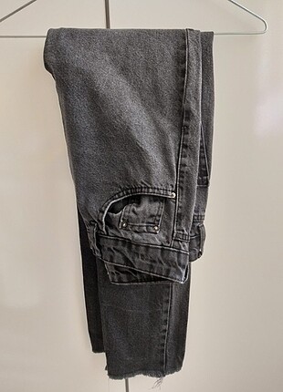 Yüksek Bel Füme Mom Jean