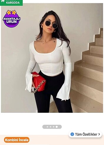 Geniş kollu bluz