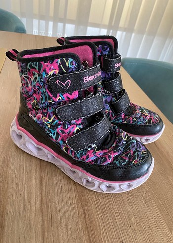 Skechers su geçirmez bRenkli Kız Çocuk Spor Ayakkabı Velcro Bant - Görsel 2