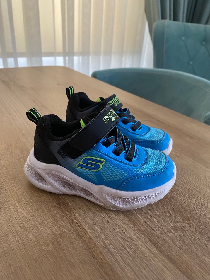 Skechers Mavi Erkek Çocuk Işıklı Spor Ayakkabı - Görsel 2