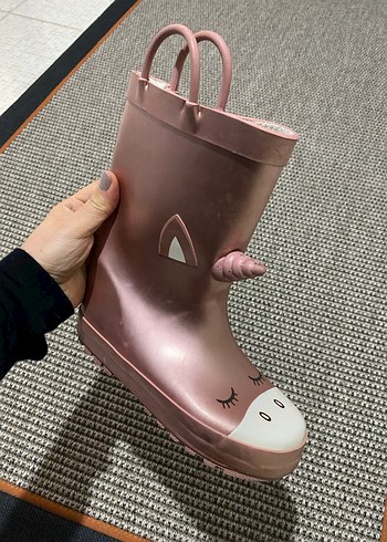 Kız Çocuk Pembe Unicorn Desenli Yağmur Çizmesi - Görsel 3