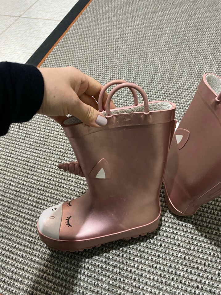 Kız Çocuk Pembe Unicorn Desenli Yağmur Çizmesi - Görsel 4
