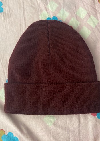 bordo Örgü Kadın Bere - Görsel 2