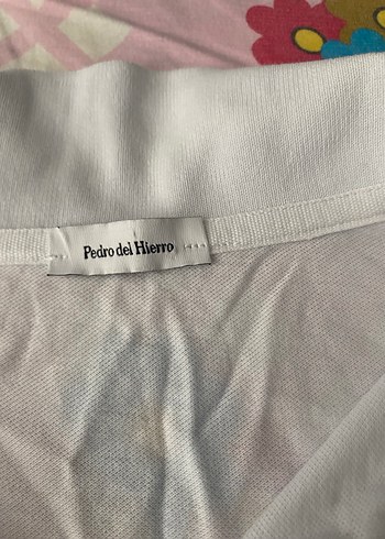 Beyaz Pamuklu Kısa Kollu Polo Tişört - Görsel 2