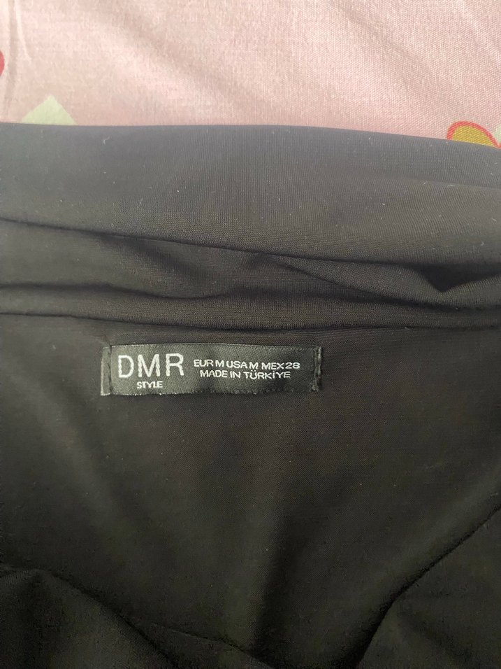 siyah madonna yaka Elbise - Görsel 3