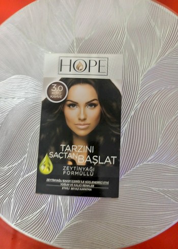 Hope Zeytinyağlı Saç Boyası 3.0 Koyu Kahve - Görsel 2