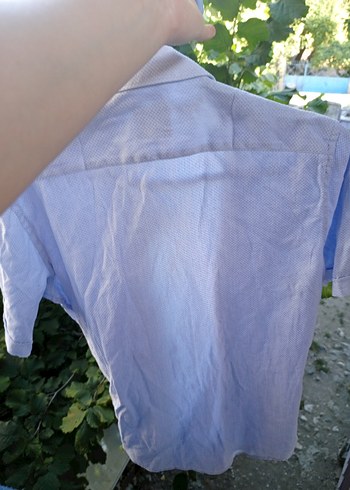 s Beden Düğmeli Kısa Kollu Erkek Gömlek