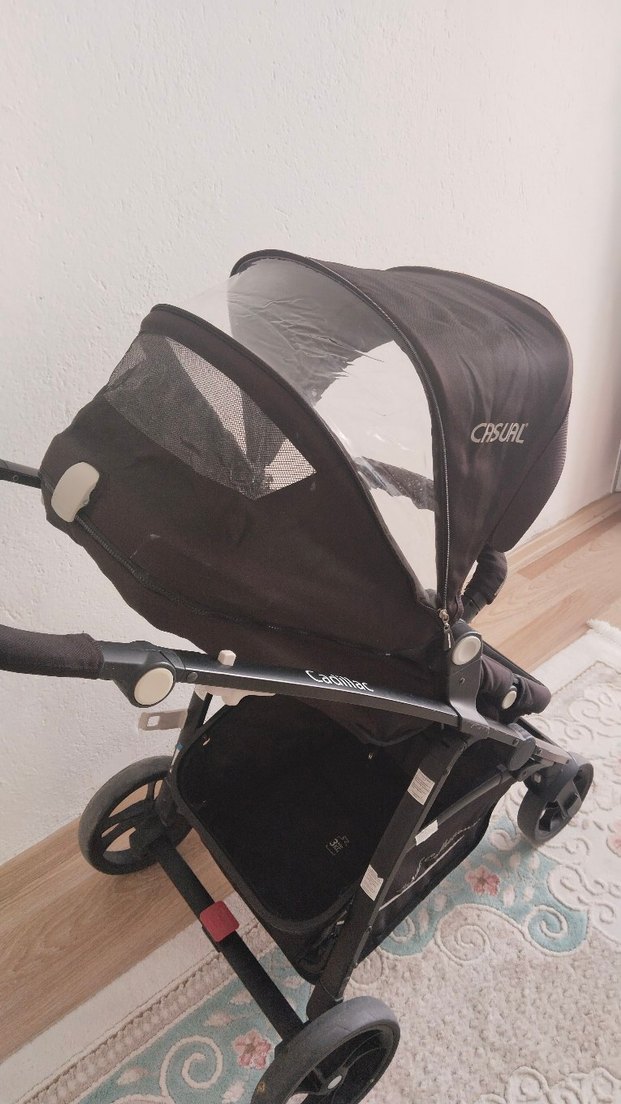 Siyah Cadillac Bebek Arabası-Puset - Görsel 3