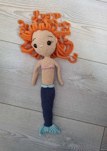 Renkli Amigurumi Denizkızı Bebek