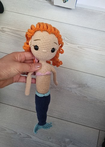 Diğer Renkli Amigurumi Denizkızı Bebek